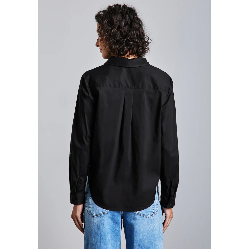 STREET ONE Langarmbluse Im Soften Baumwoll-Mix