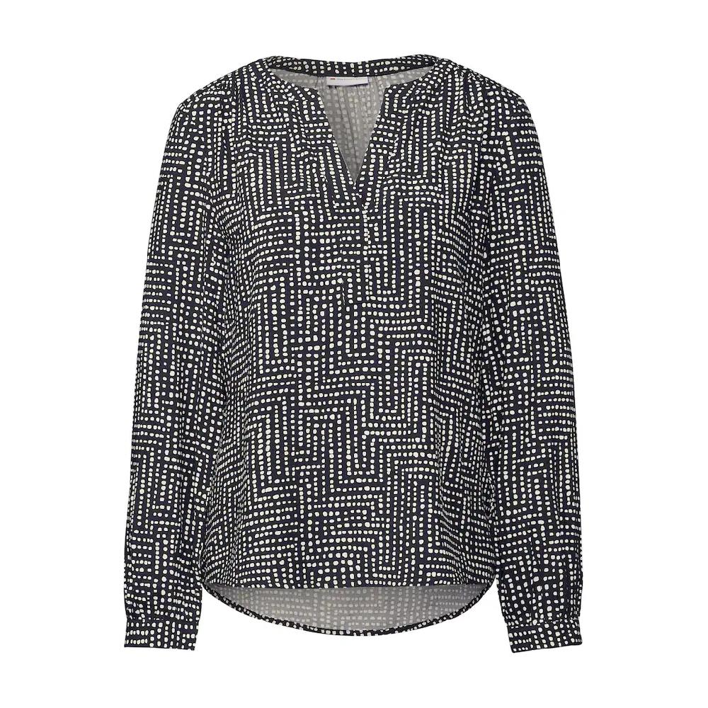 STREET ONE Langarmbluse Mit All-Over Print