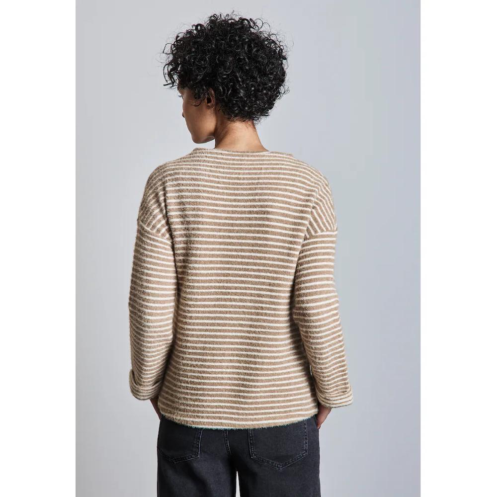 STREET ONE Langarmshirt Im Zeitlosen Streifen-Look