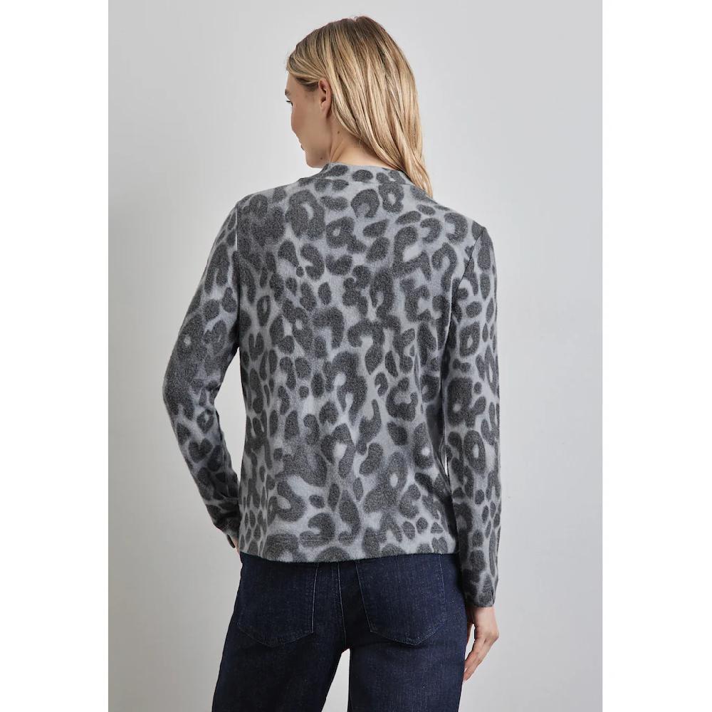 STREET ONE Langarmshirt Mit Leo-Muster