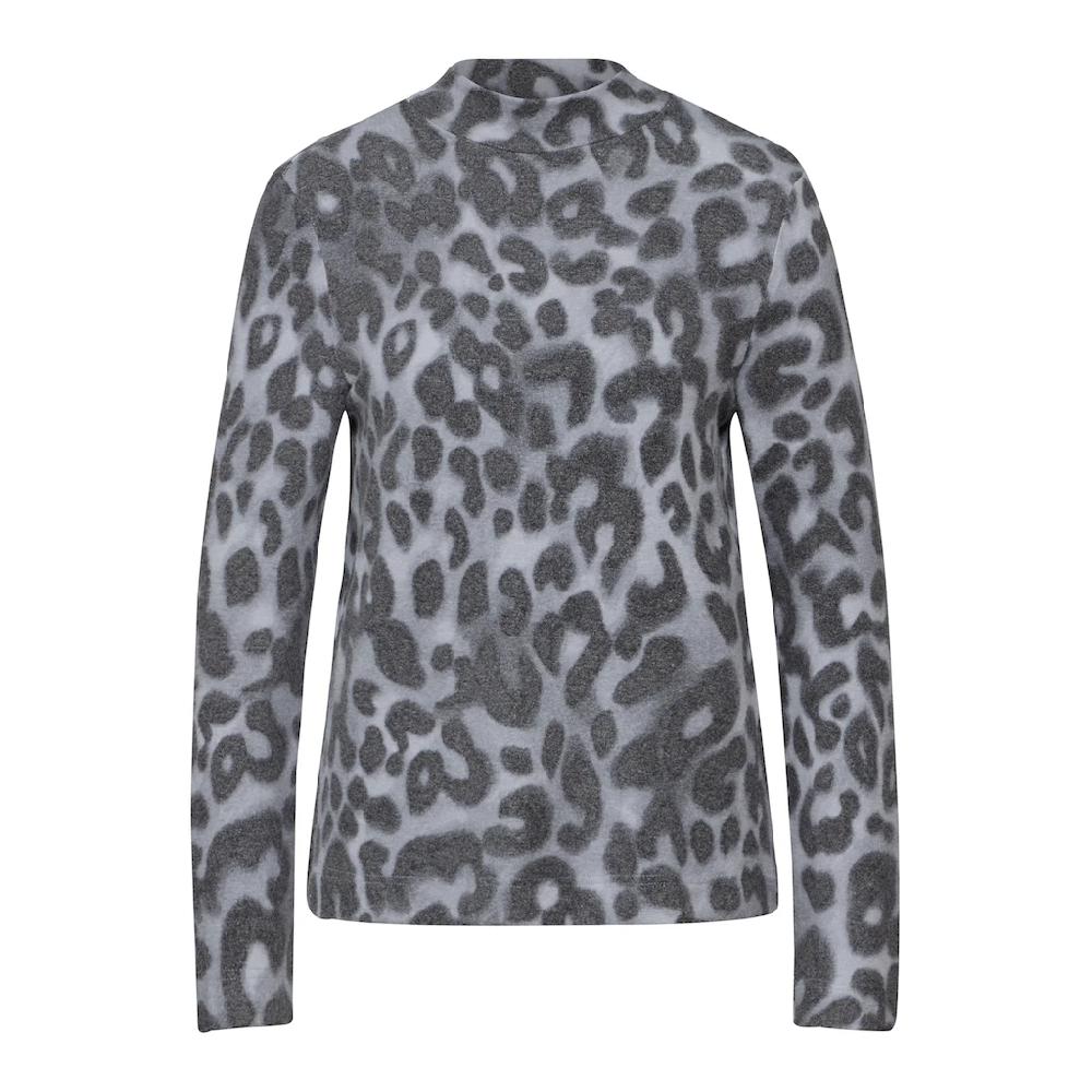 STREET ONE Langarmshirt Mit Leo-Muster