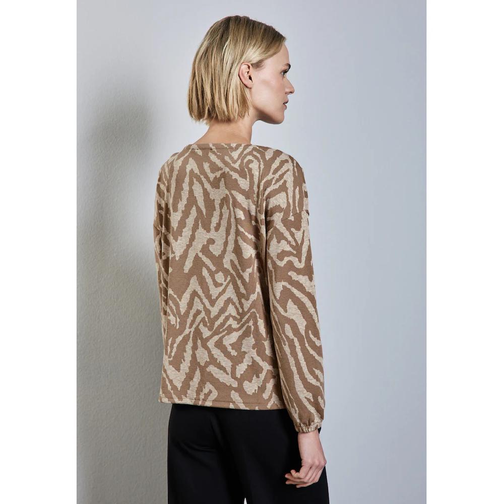 STREET ONE Langarmshirt Mit U-Boot-Ausschnitt