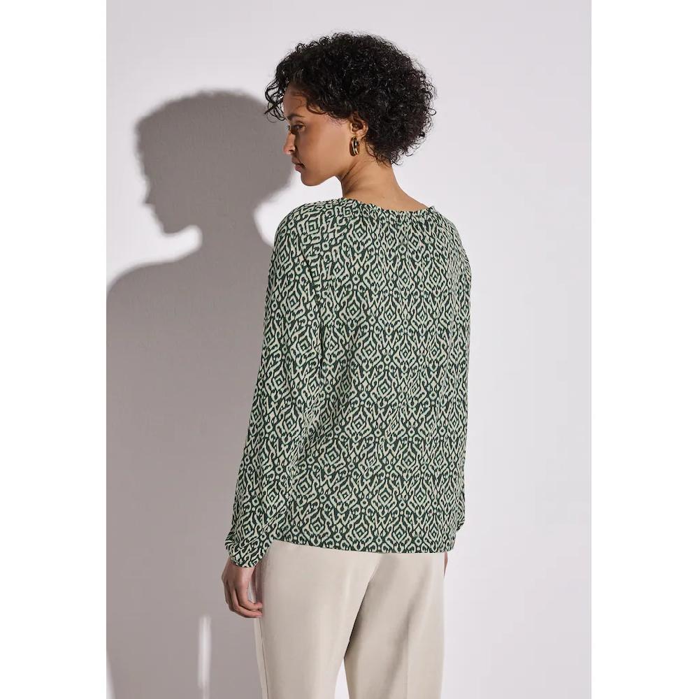 STREET ONE Langarmshirt Mit U-Boot-Ausschnitt