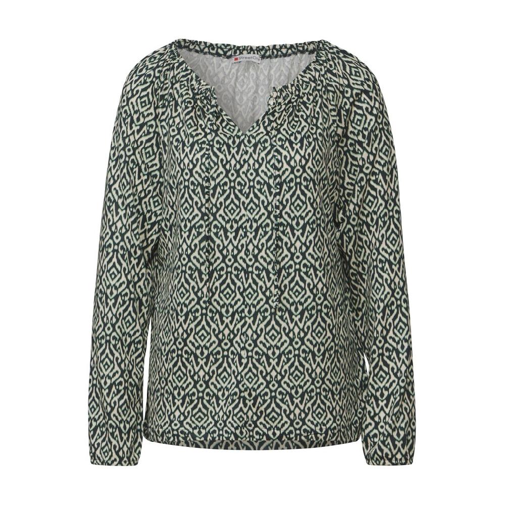 STREET ONE Langarmshirt Mit U-Boot-Ausschnitt