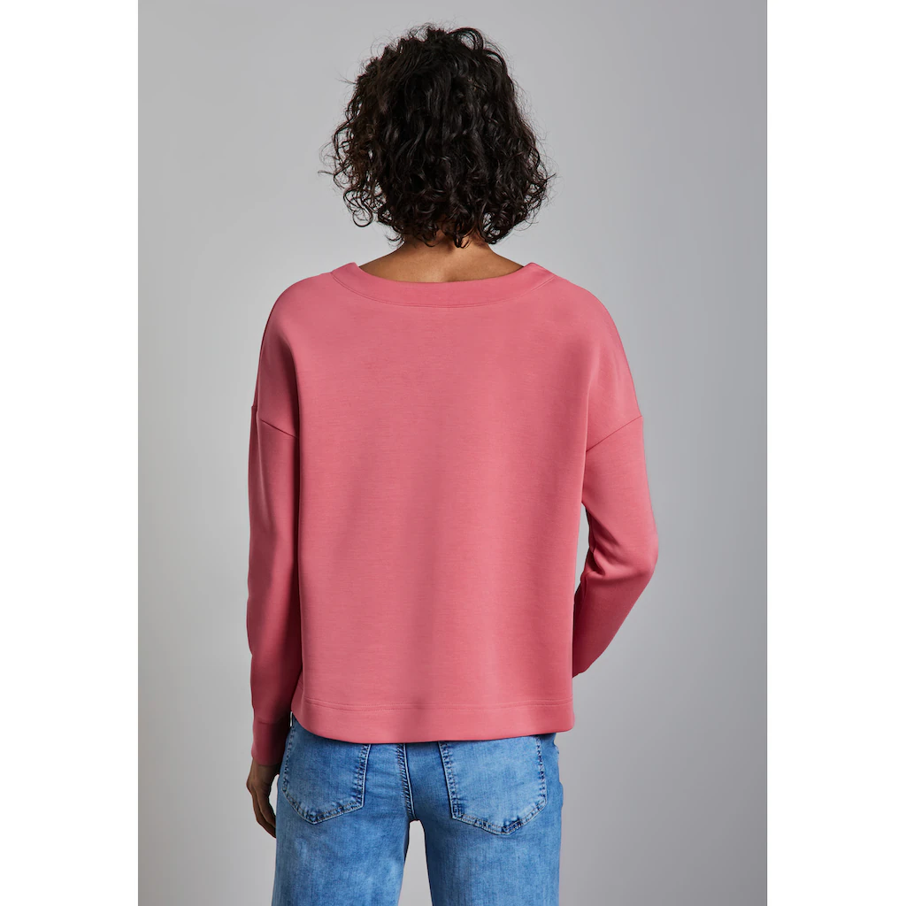 STREET ONE Langarmshirt Mit V-Ausschnitt