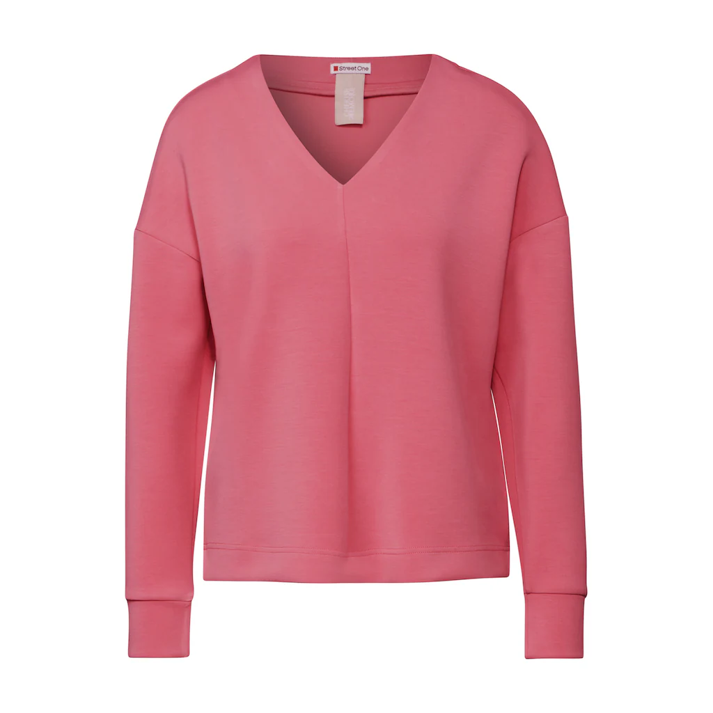 STREET ONE Langarmshirt Mit V-Ausschnitt