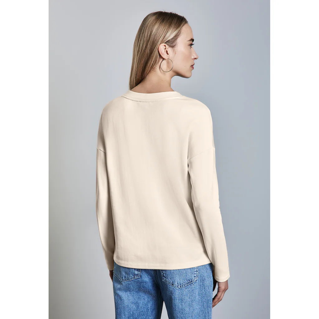 STREET ONE Langarmshirt Rundhalsausschnitt