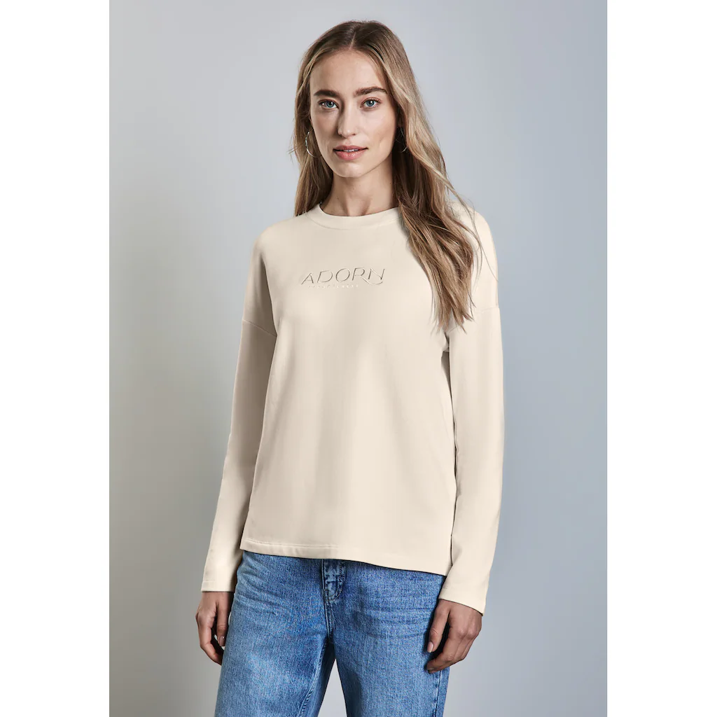 STREET ONE Langarmshirt Rundhalsausschnitt