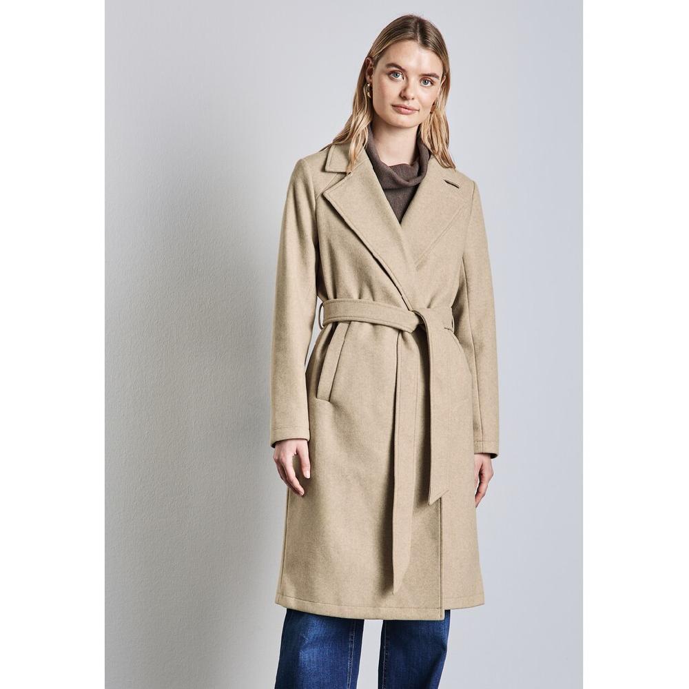 STREET ONE Langjacke ohne Kapuze mit Bindegürtel