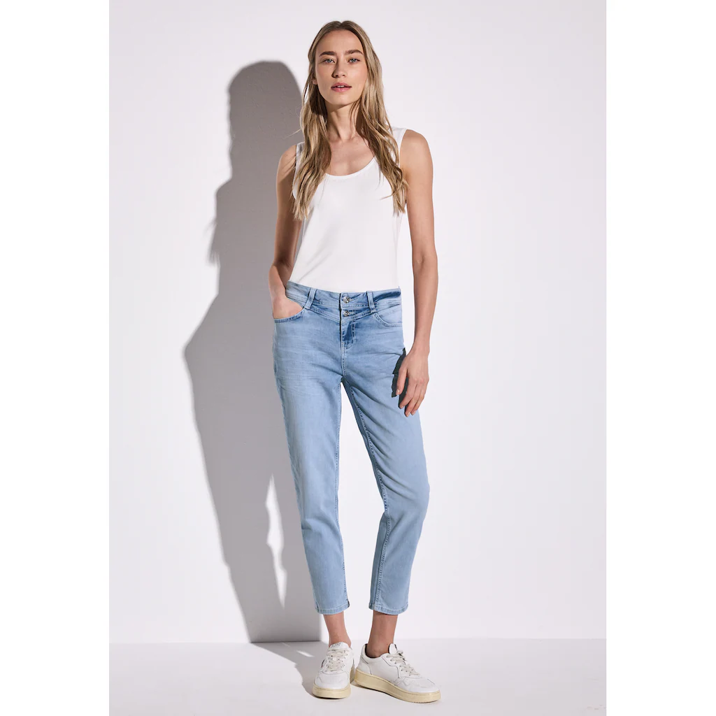 STREET ONE Loose-fit-Jeans High Waist