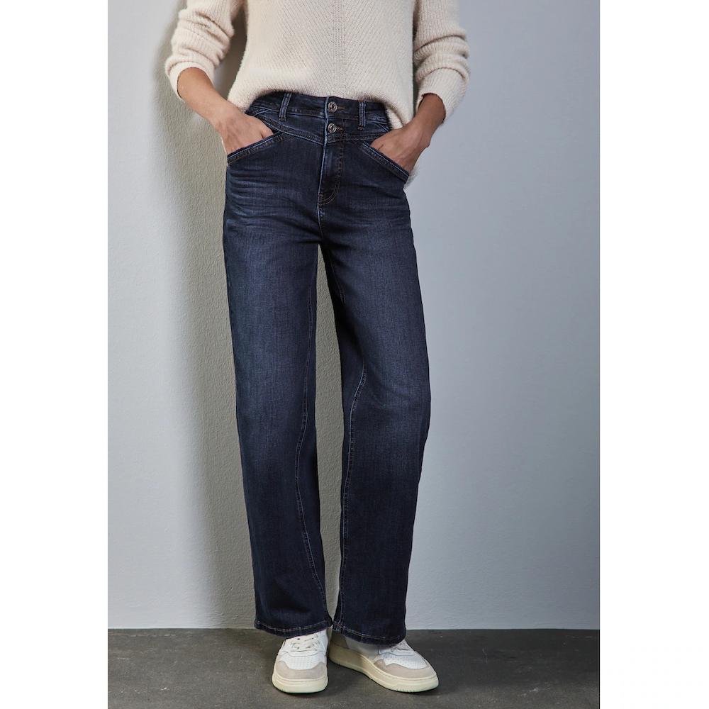 STREET ONE Loose-fit-Jeans High Waist
