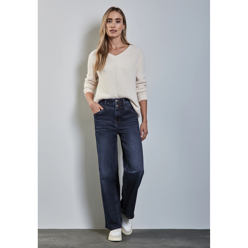 STREET ONE Loose-fit-Jeans High Waist