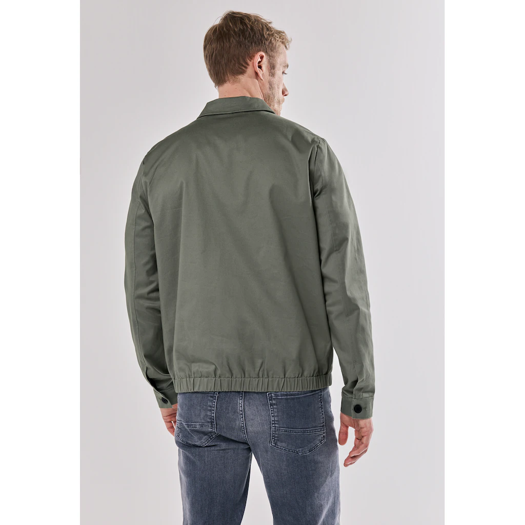 STREET ONE MEN Blouson Ohne Kapuze Aus Baumwolle Mit Stretchanteil