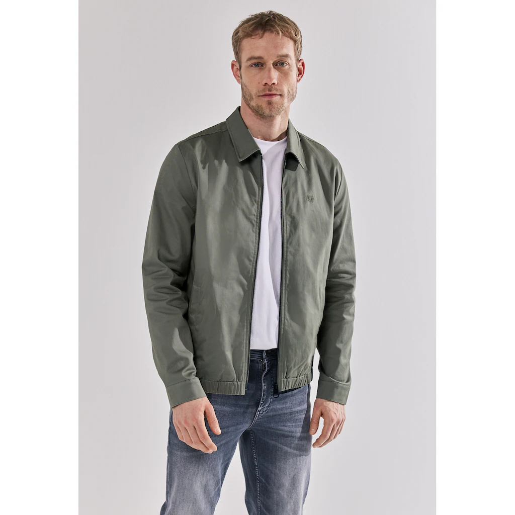 STREET ONE MEN Blouson ohne Kapuze aus Baumwolle mit Stretchanteil