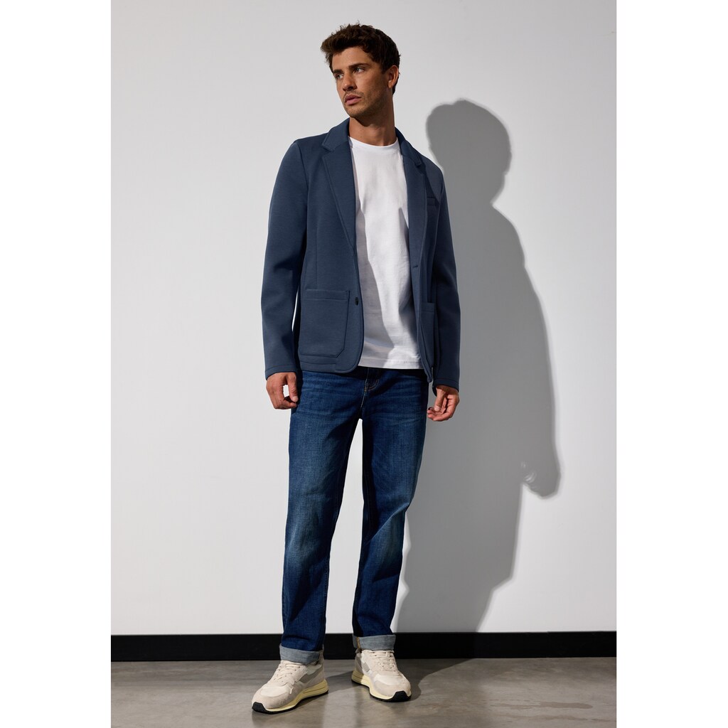 STREET ONE MEN Blouson Ohne Kapuze Aus Elastischem Materialmix ▷ Kaufen