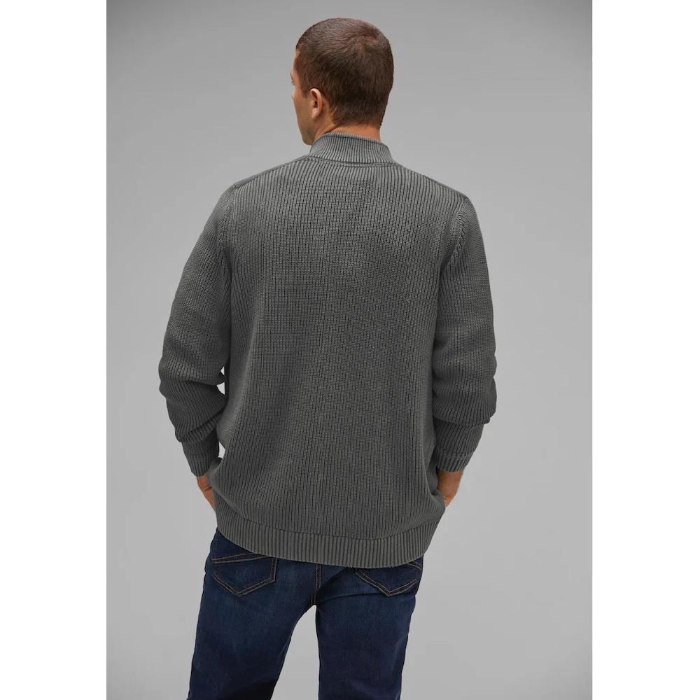 STREET ONE MEN Cardigan Mit Stehkragen ▷ Kaufen