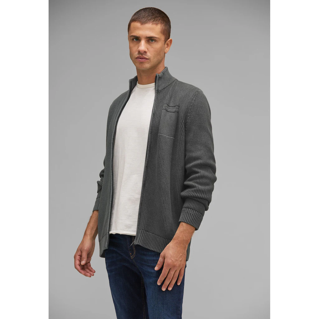 STREET ONE MEN Cardigan mit Stehkragen ▷ kaufen