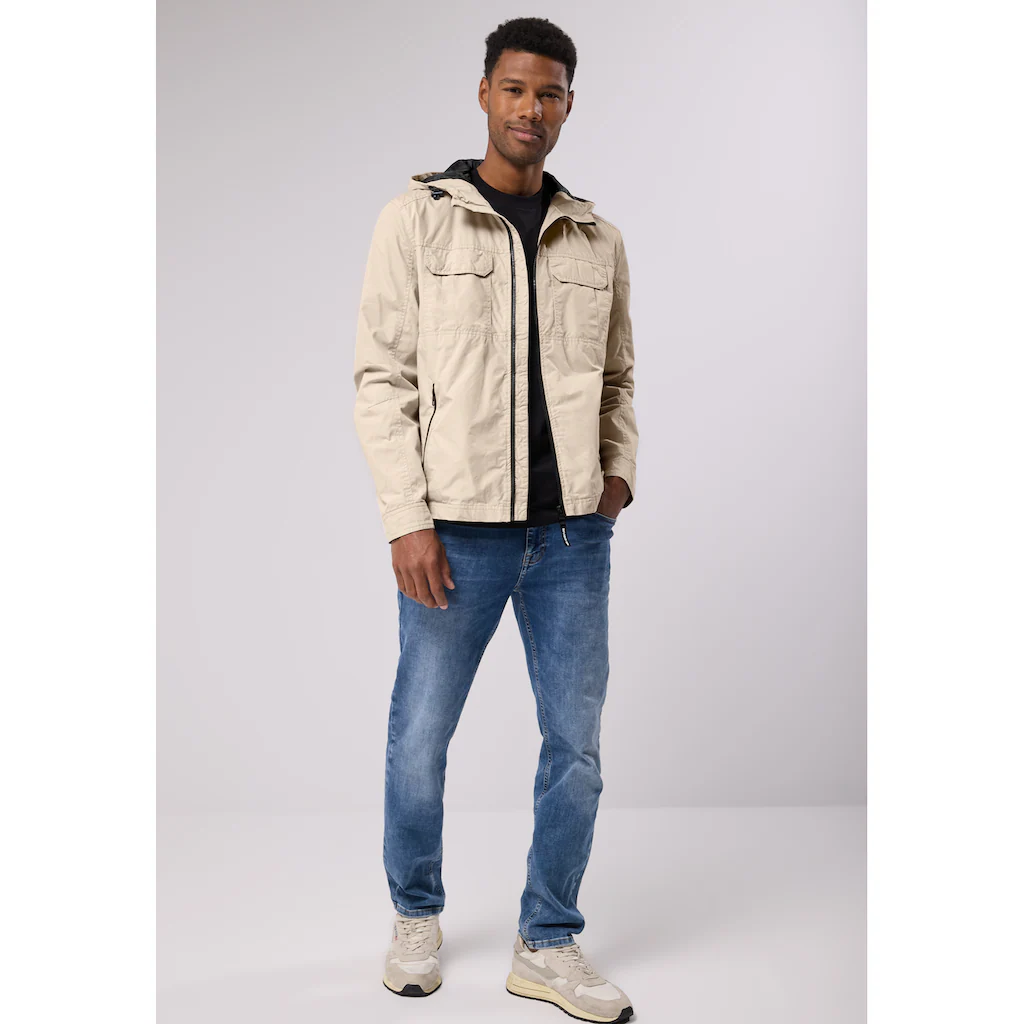 STREET ONE MEN Funktionsjacke Mit Kapuze Mit Kapuze Mit Tunnelzugband