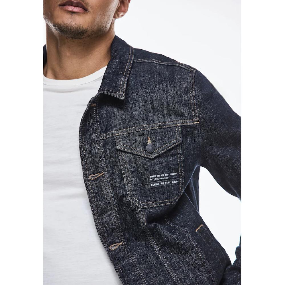 STREET ONE MEN Jeansjacke ohne Kapuze mit Brusttaschen ▷ kaufen