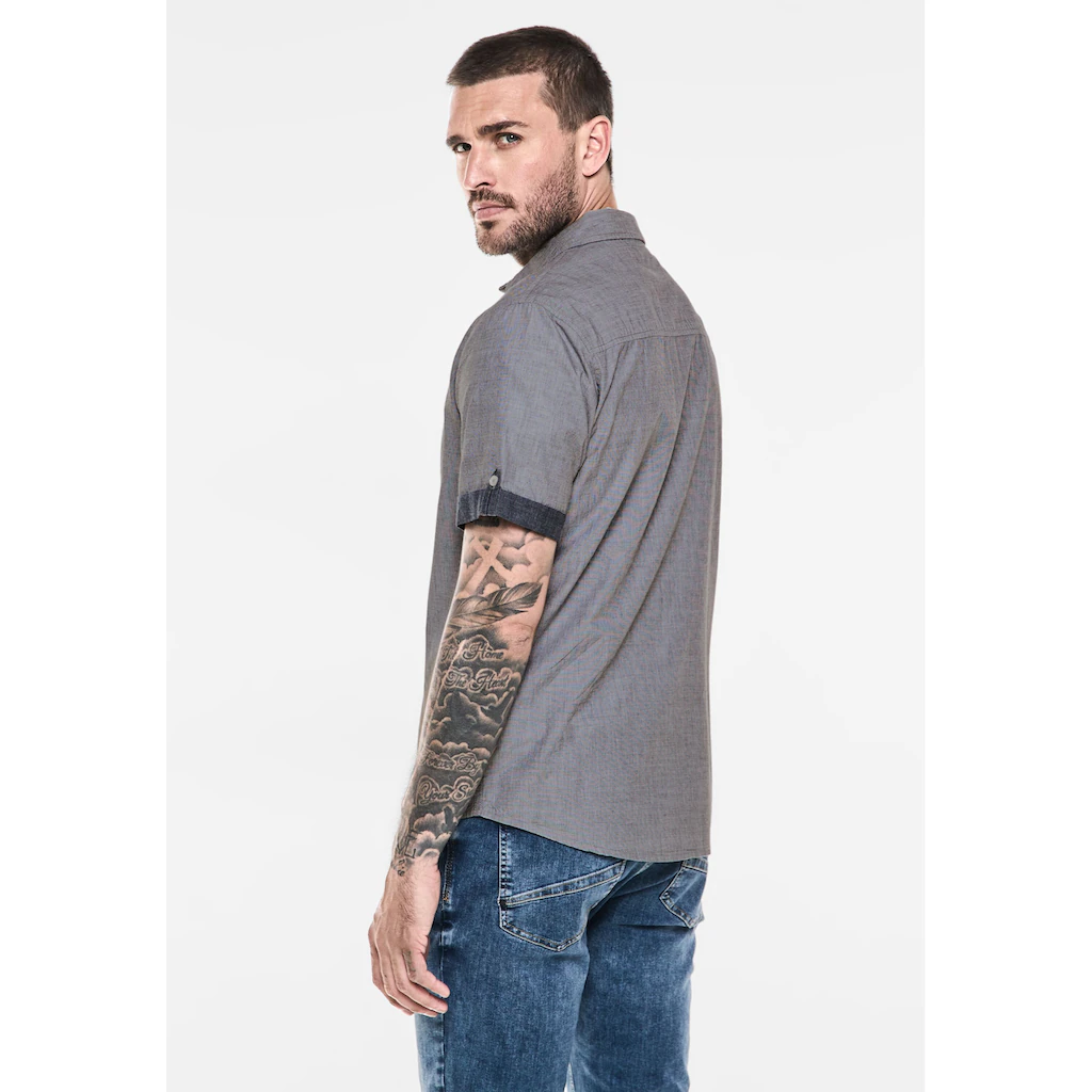 STREET ONE MEN Kurzarmhemd Mit Brusttasche ▷ Für