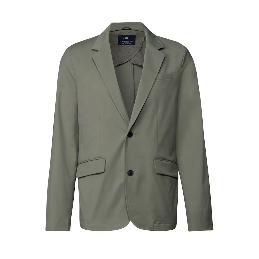 STREET ONE MEN Kurzjacke Ohne Kapuze Aus Softem Materialmix