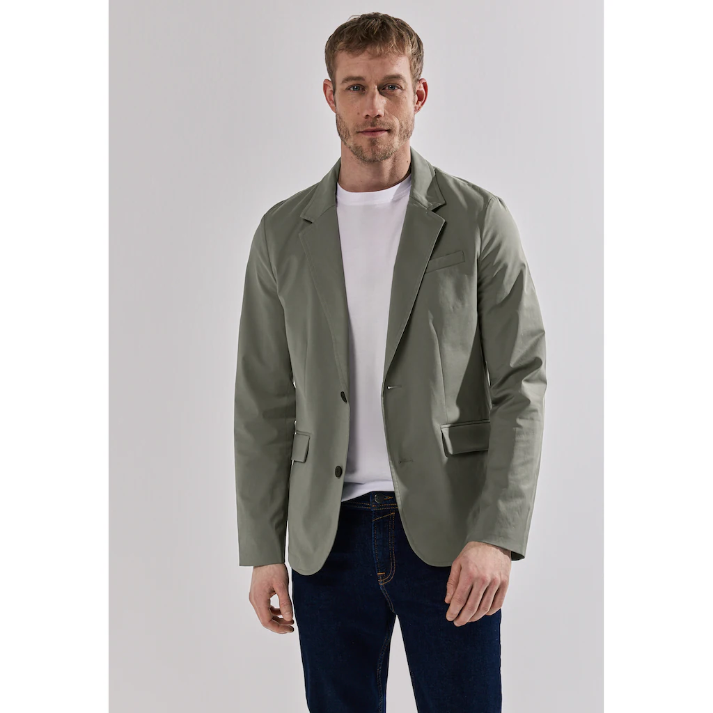 STREET ONE MEN Kurzjacke ohne Kapuze aus softem Materialmix