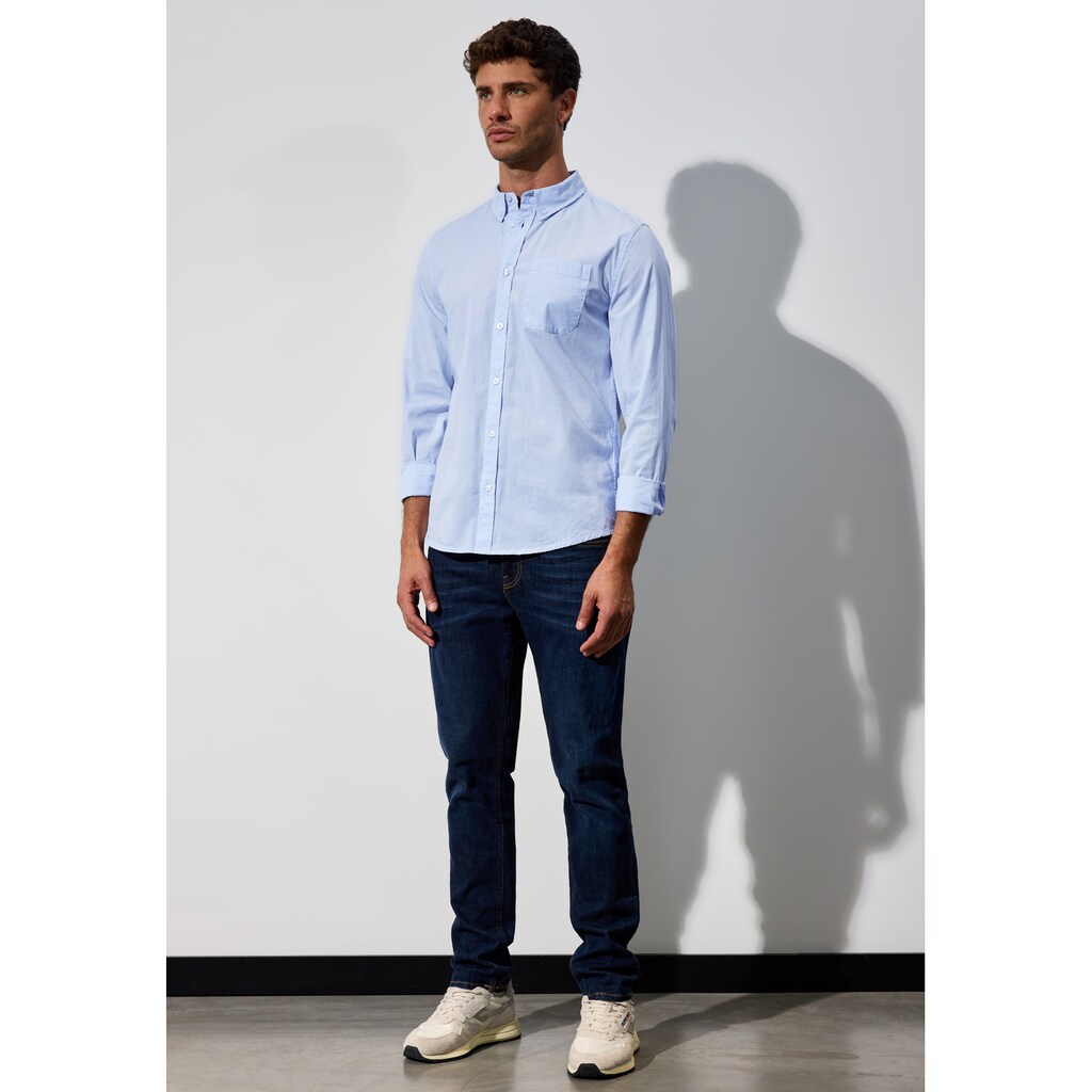 STREET ONE MEN Langarmhemd Mit Brusttasche ▷ Kaufen