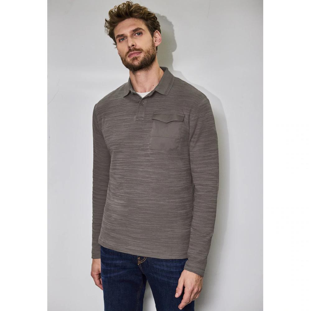 STREET ONE MEN Langarmshirt mit Brusttasche ▷ bestellen