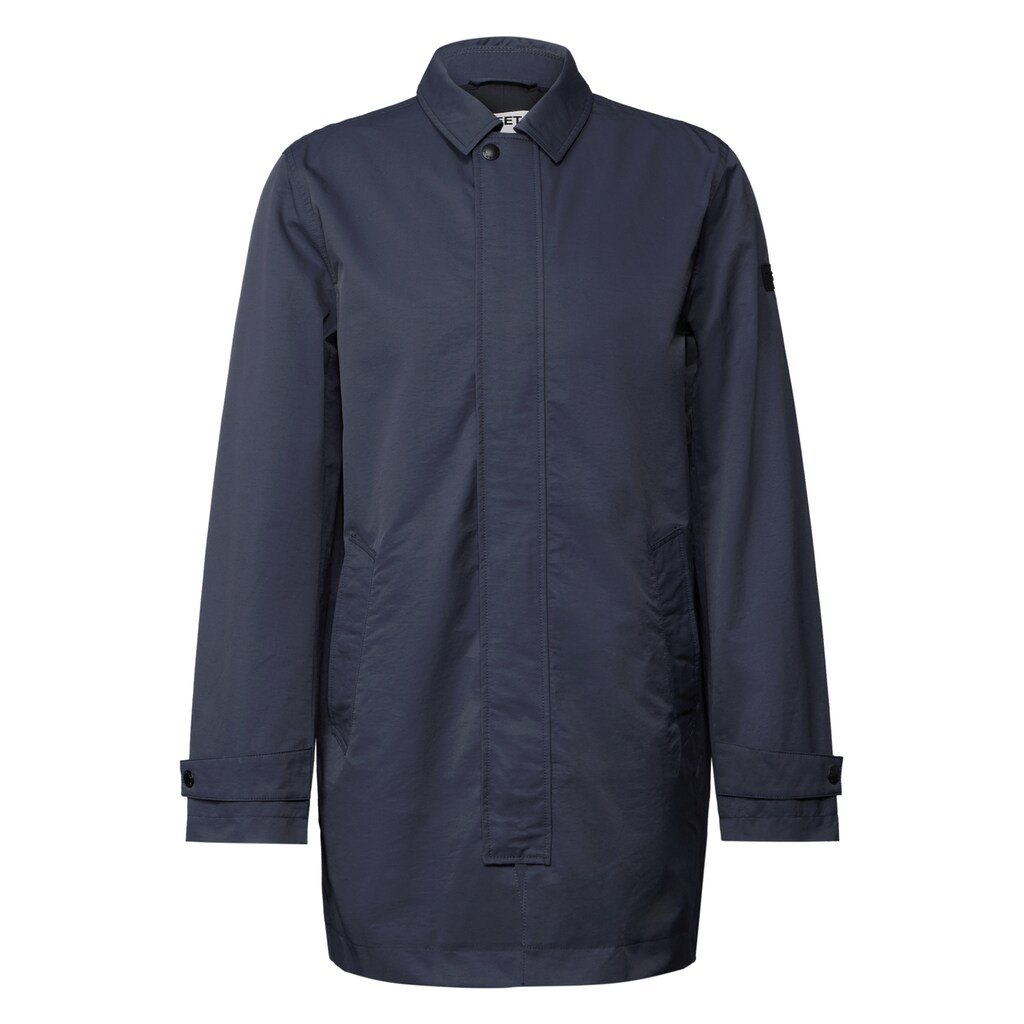 STREET ONE MEN Langjacke Ohne Kapuze Mit Kragen