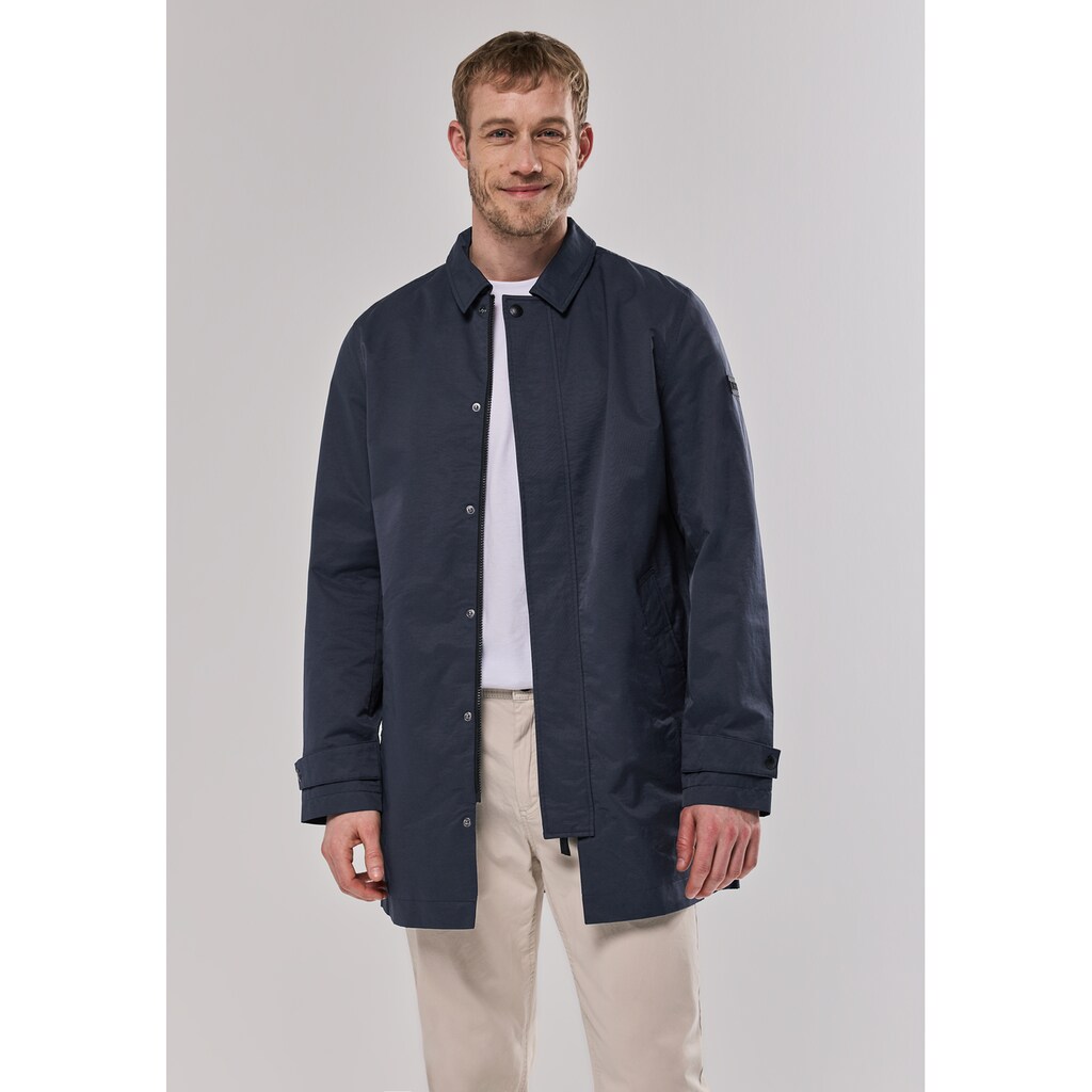 STREET ONE MEN Langjacke ohne Kapuze mit Kragen