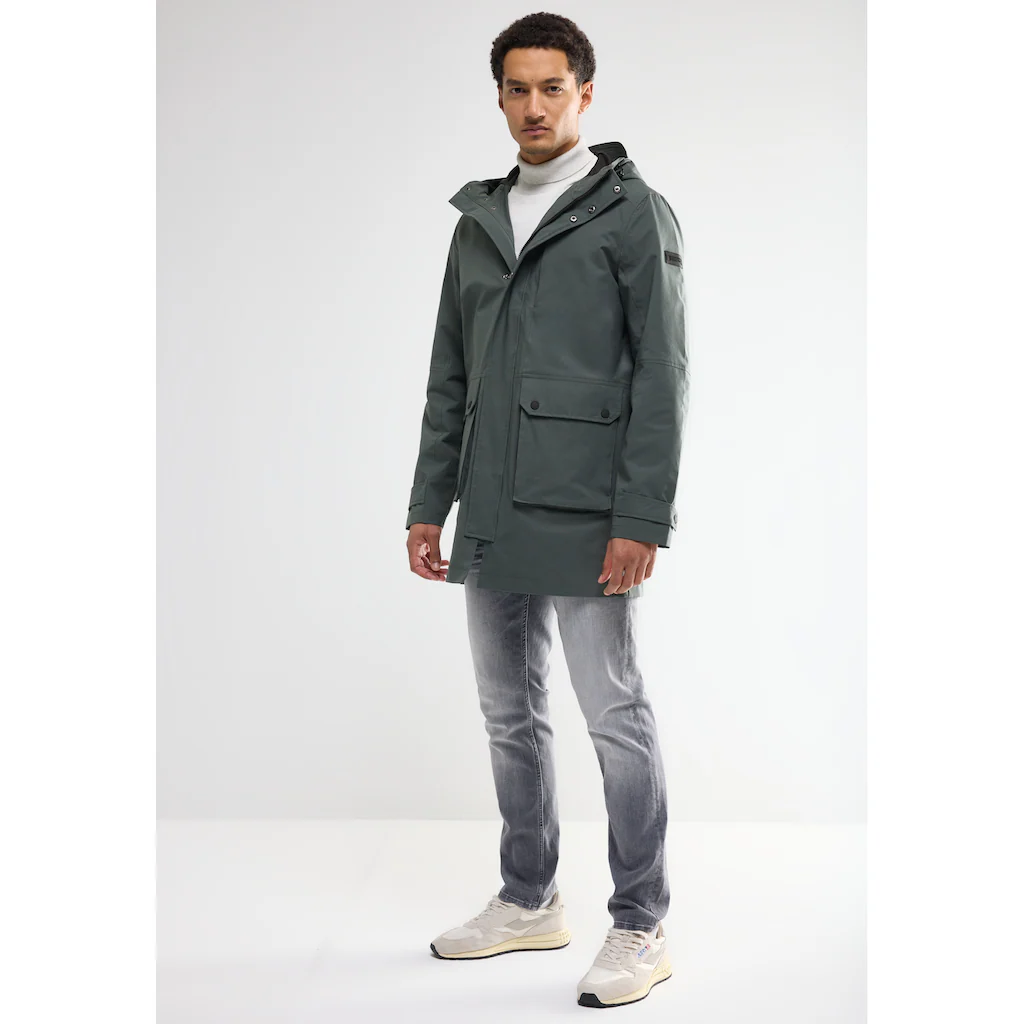 STREET ONE MEN Outdoorjacke Mit Kapuze Wasserabweisend ▷ Kaufen