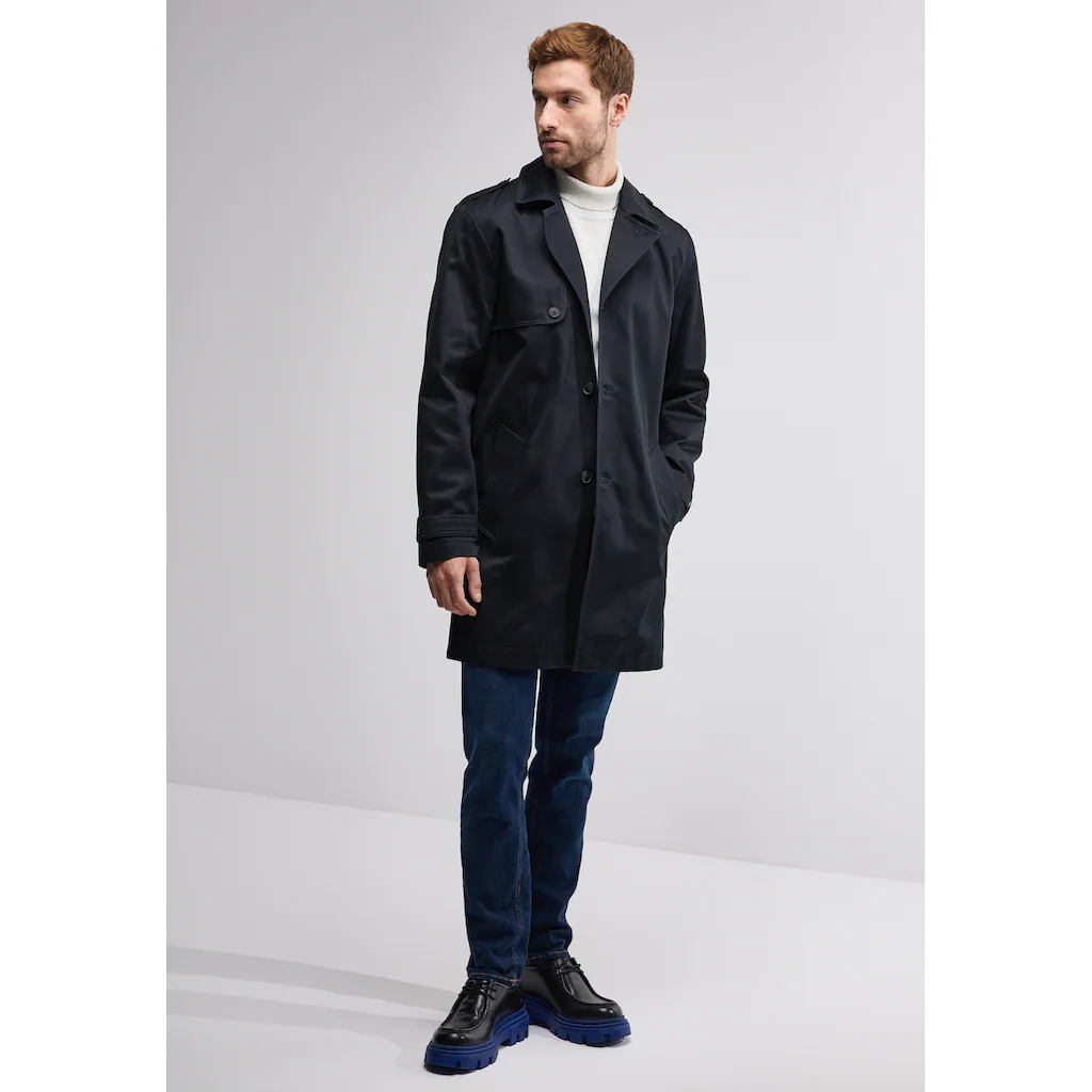 STREET ONE MEN Outdoorjacke Ohne Kapuze Mit Reverskragen ▷ Für