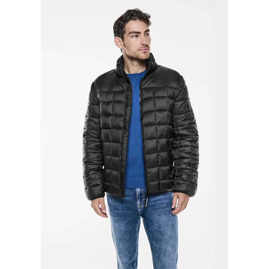 STREET ONE MEN Steppjacke ohne Kapuze mit Stehkragen ▷ für