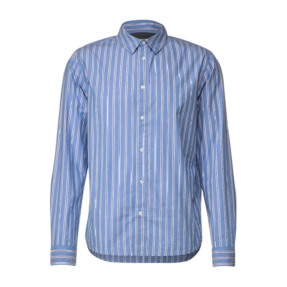 STREET ONE MEN Streifenhemd Aus Reiner Baumwolle ▷ Kaufen