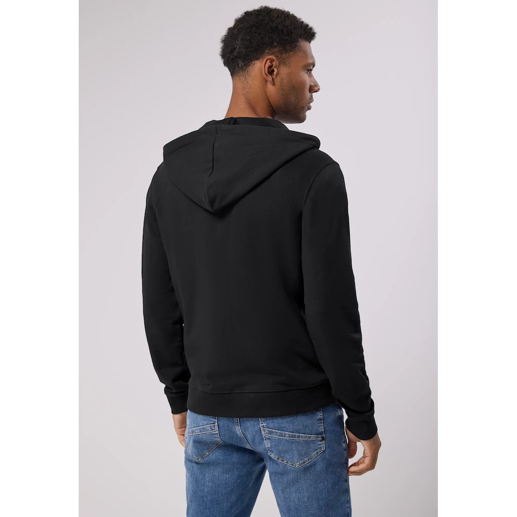 STREET ONE MEN Sweatjacke Mit Kapuze Mit Tunnelzugband