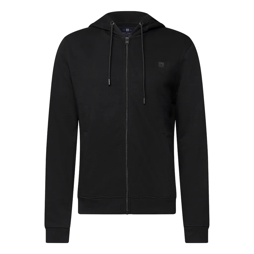 STREET ONE MEN Sweatjacke Mit Kapuze Mit Tunnelzugband