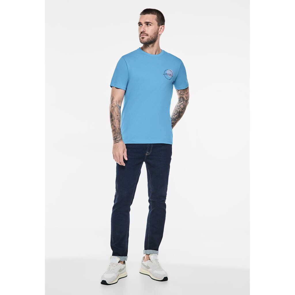 STREET ONE MEN T-Shirt Aus Reiner Baumwolle ▷ Für