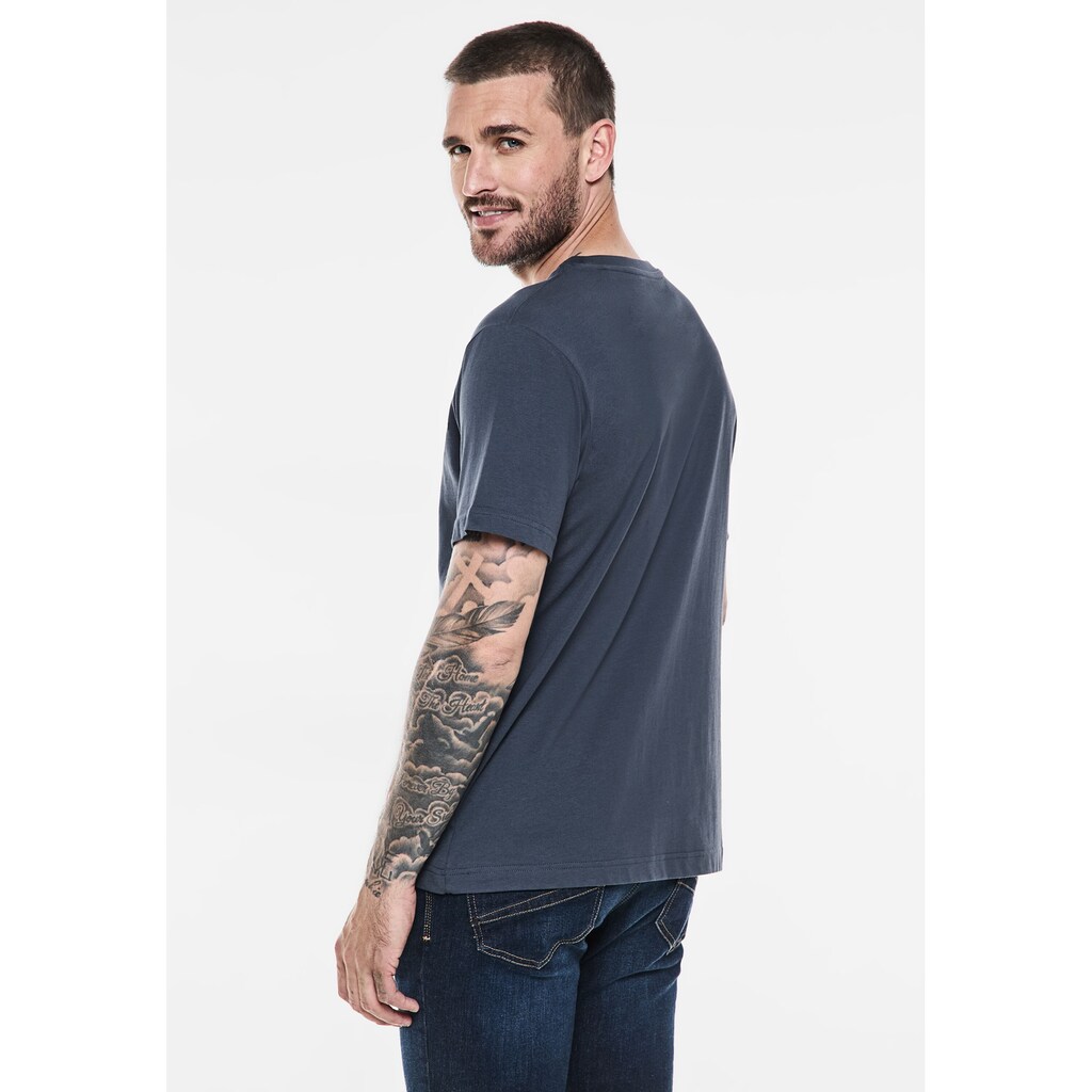 STREET ONE MEN T-Shirt Aus Reiner Baumwolle ▷ Kaufen
