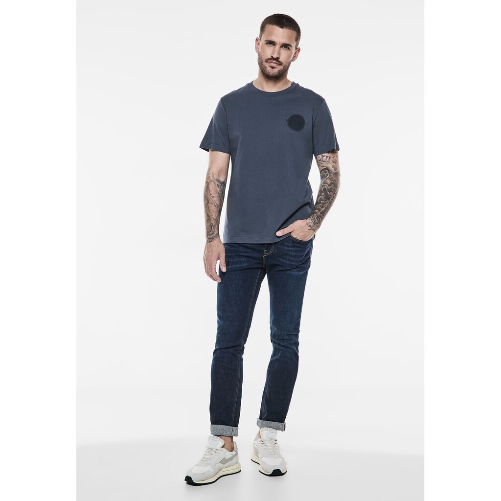 STREET ONE MEN T-Shirt Aus Reiner Baumwolle ▷ Kaufen