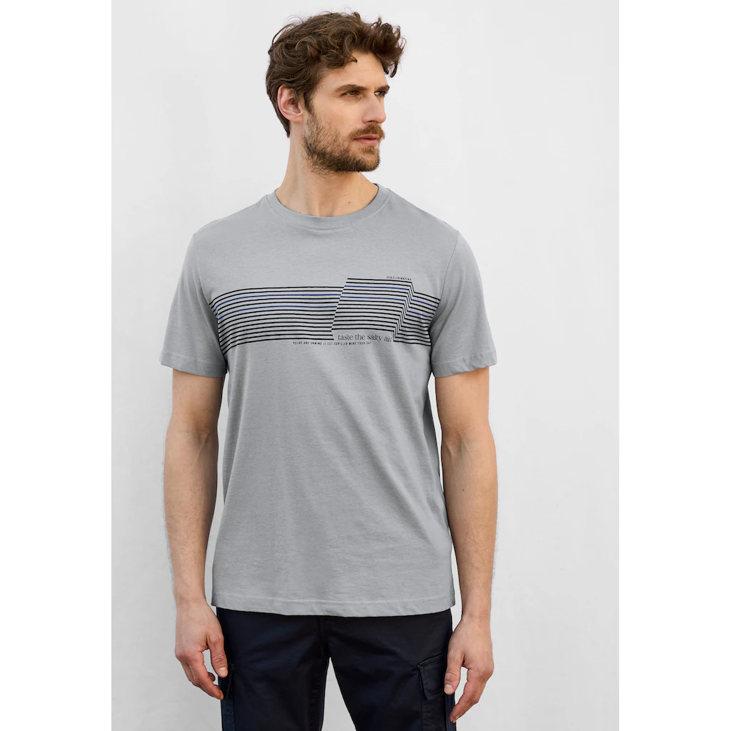 STREET ONE MEN T-Shirt mit Rundhalsausschnitt
