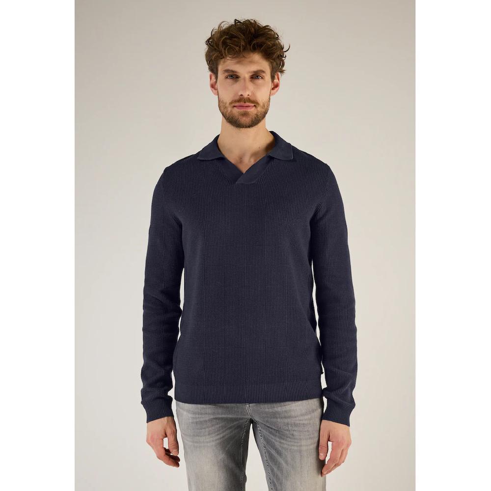 STREET ONE MEN V-Ausschnitt-Pullover aus reiner Baumwolle ▷ kaufen