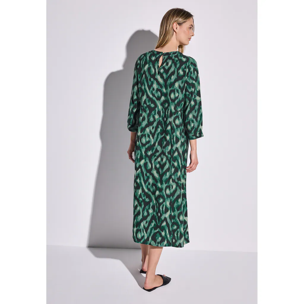 STREET ONE Midikleid 3/4 Arm Mit Grafischem Muster