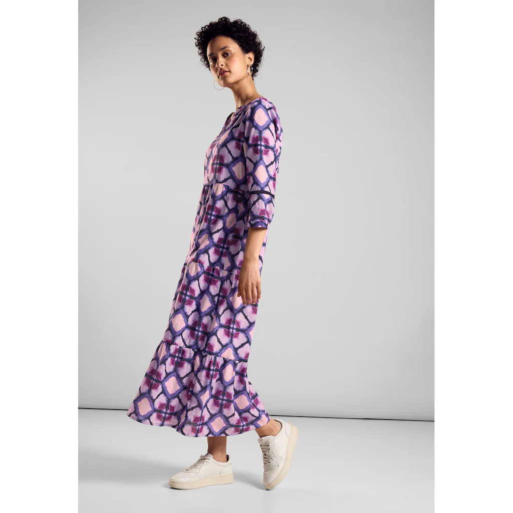 STREET ONE Midikleid aus 100% Baumwolle