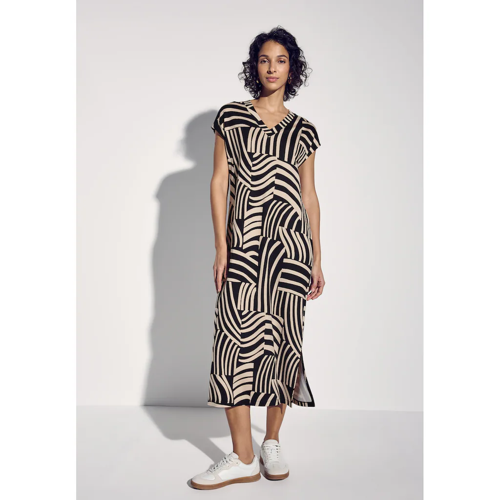 STREET ONE Midikleid mit allover Print