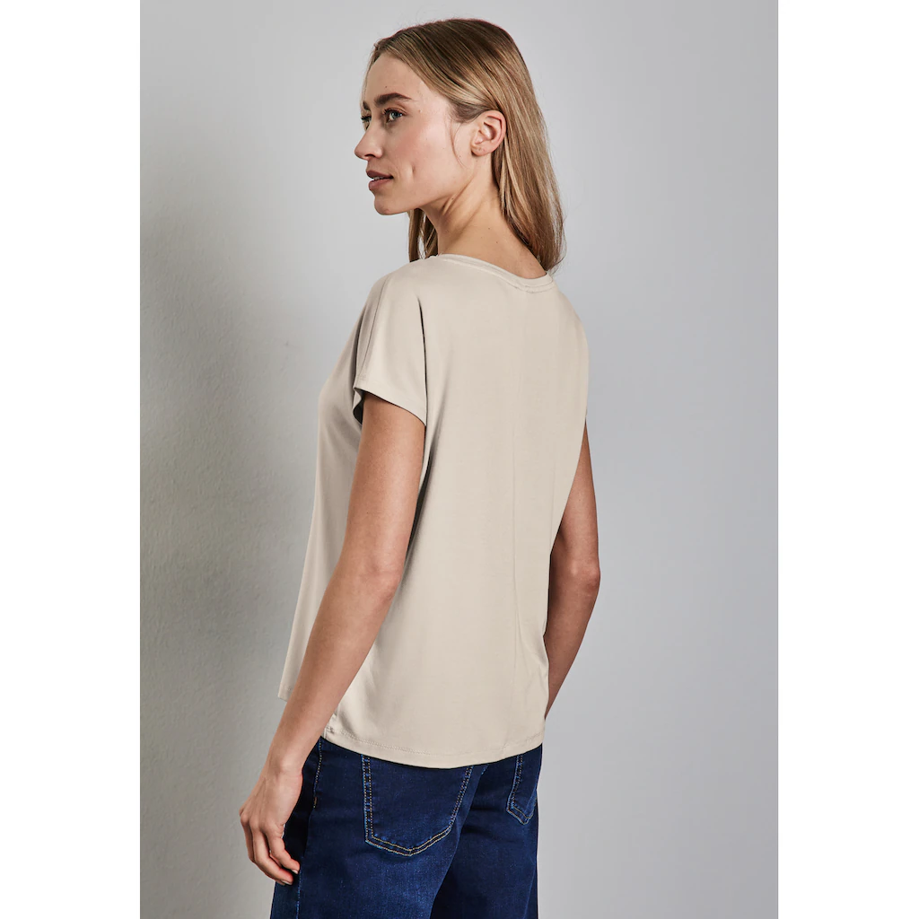 STREET ONE Print-Shirt Aus Strecthigem Viskosematerial