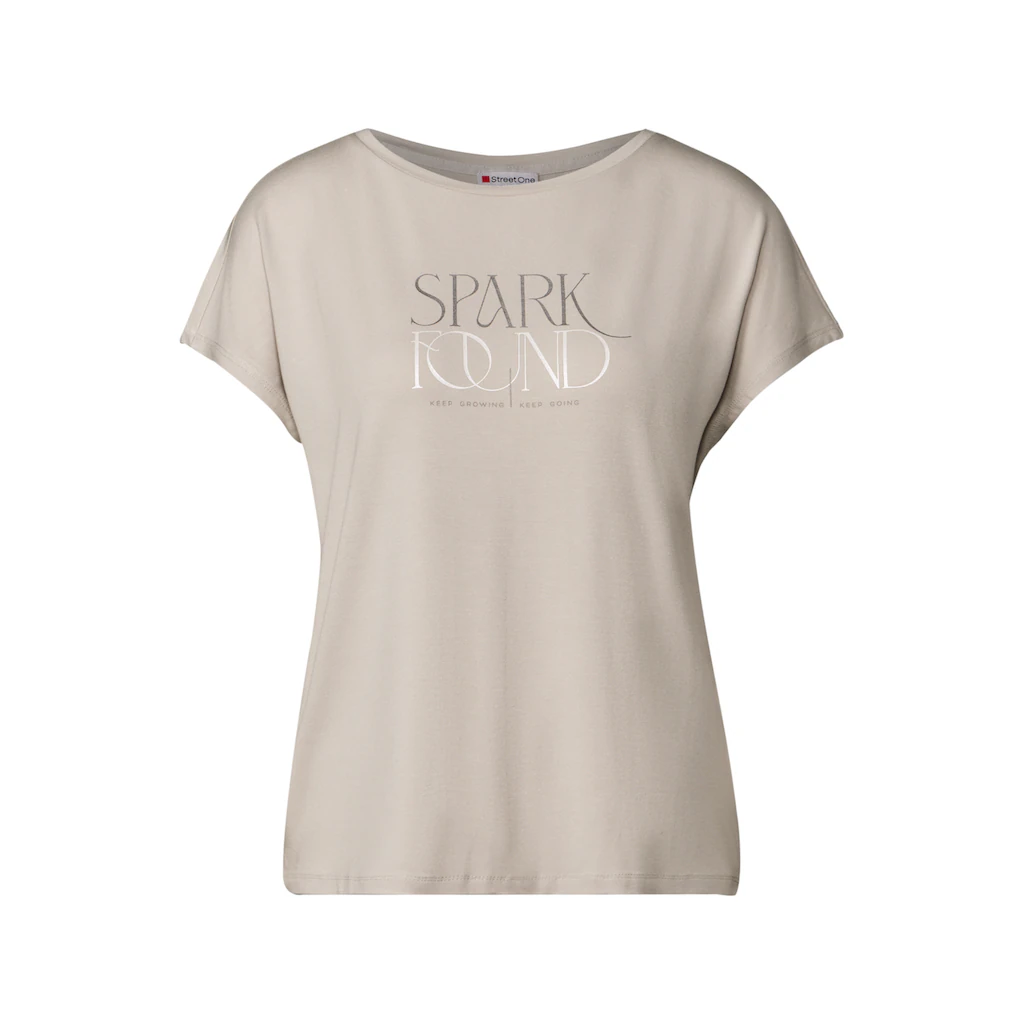 STREET ONE Print-Shirt Aus Strecthigem Viskosematerial