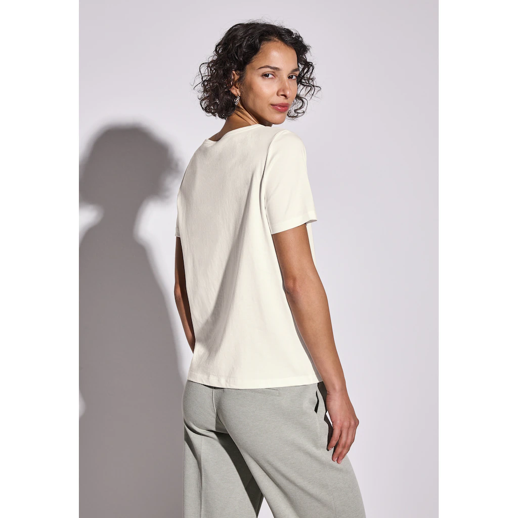 STREET ONE Print-Shirt Mit Rundhalsausschnitt