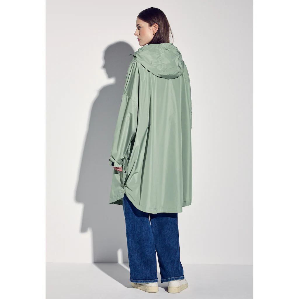 STREET ONE Regenponcho Mit Kapuze Mit Kapuze Und Seitlichen Taschen