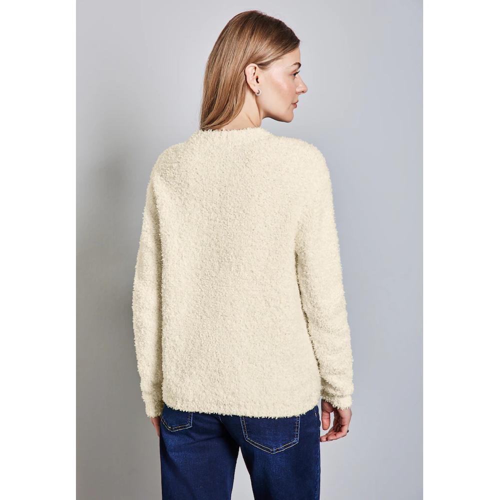 STREET ONE Rundhalspullover Mit Elasthan