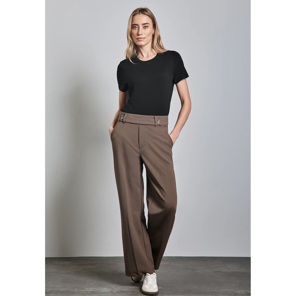 STREET ONE Rundhalsshirt Mit Rundhalsausschnitt